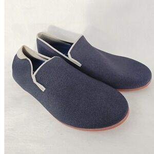 Glyph Marlin Knit Loafer Slip On Navy Blue Flats Knit Lightweight Packable W 9